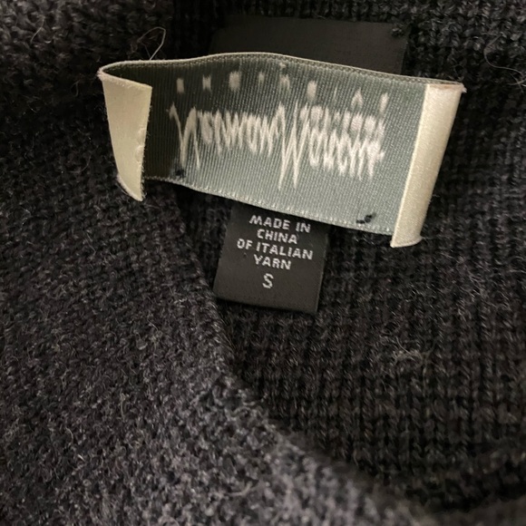 EILEEN FISHER Merino Wool Mock Neck Snap Cardigan - Picture 7 of 11